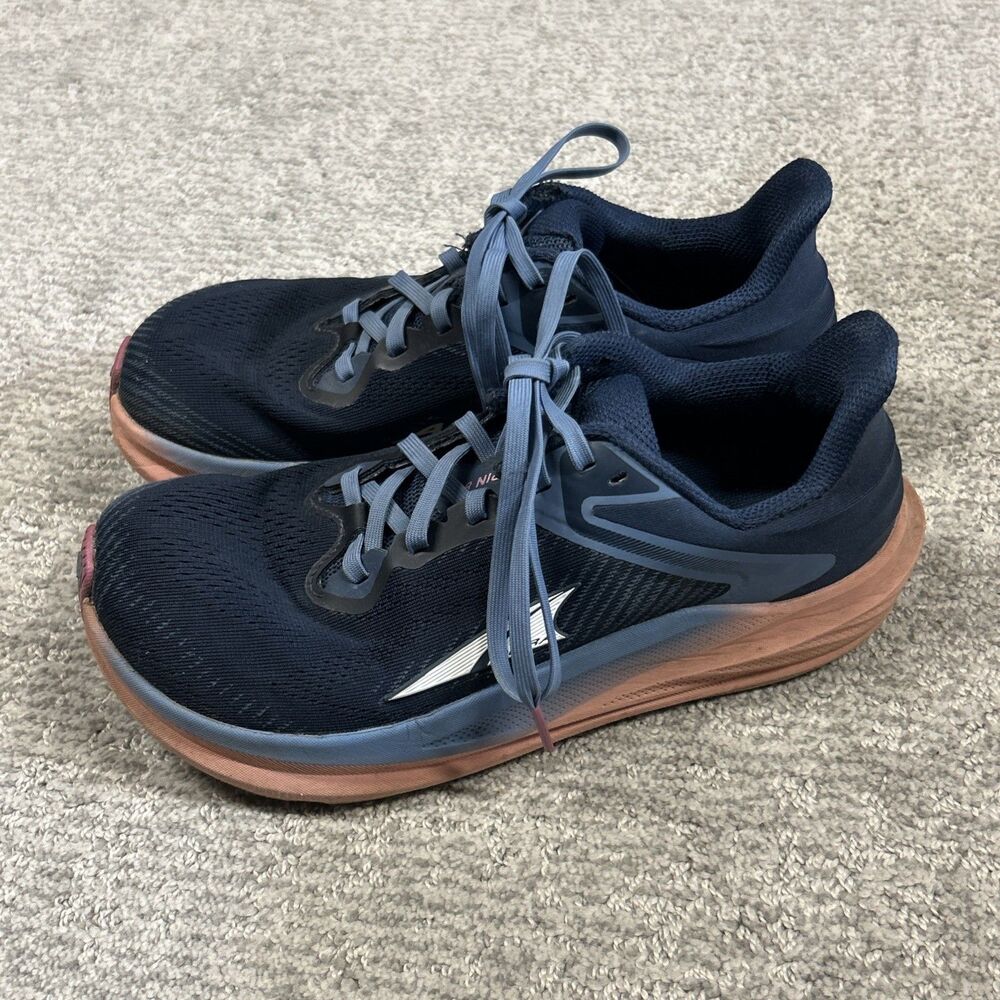 Altra Torin 8 Shoes Women 7.5 Navy Running Sneakers AL0A85QF445 Wide Toe Box